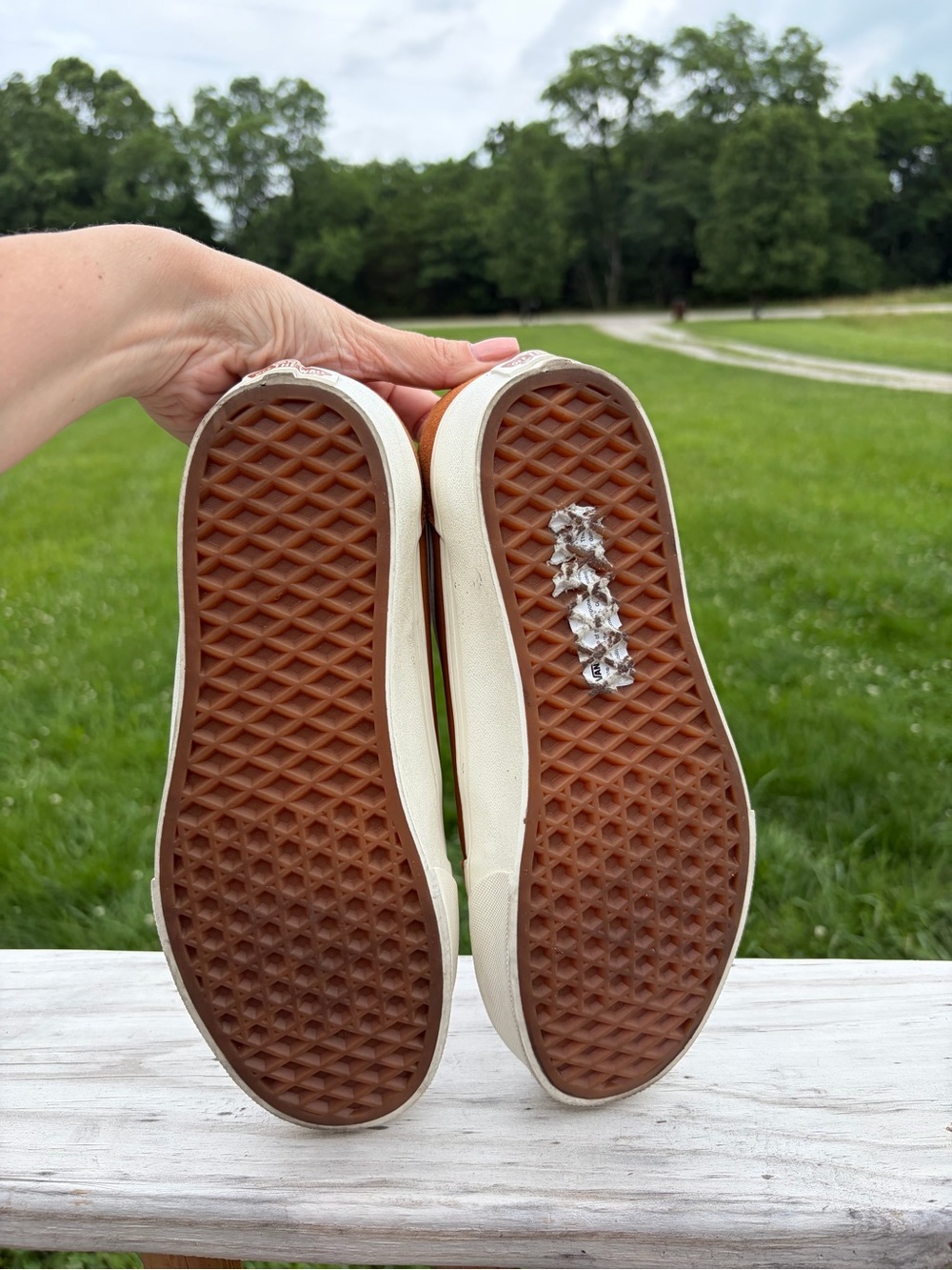 Womens Vans Ward Platform Plaid Lined Glazed Ginger Sneakers Shoes Size 8 - Picture 7 of 12